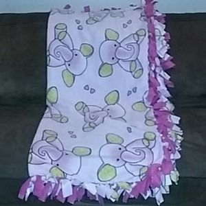 Pink Elephant Blanket